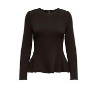 ONLY Onlkenya L/S Peplum Top JRS, Gâteau au Chocolat, M Femmes