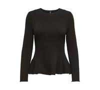ONLY ONLKENYA Top Peplum | Regular Fit, Manches longues, Court, Casual, Température maximale 30°C programme doux