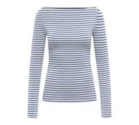 ONLY Onlkiss Life Ls Haut à col Bateau CC JRS Noos, Cloud Dancer, S