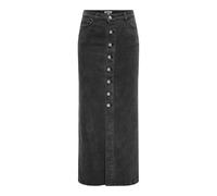ONLY Onlkita Button Maxi DNM Jupe Gua, Noir délavé, M Femme