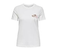 ONLY Onlkita Life Reg S/S Texana Top Box JRS, Cloud Dancer, S