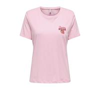 ONLY Onlkita Life S/S Drinks Top Box JRS, Romance Rose, XS Femmes