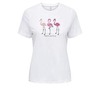 ONLY Onlkita Life S/S Tee CS JRS, Cloud Dancer, XL Femme