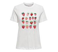 ONLY Onlkita Life S/S Tee CS JRS T-Shirt, Cloud Dancer, S Femmes