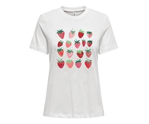 ONLY Onlkita Life S/S Tee CS JRS T-Shirt, Cloud Dancer, S Femmes