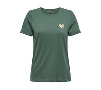 ONLY Onlkita Life S/S Top Noos, Pineneedle, L Femmes