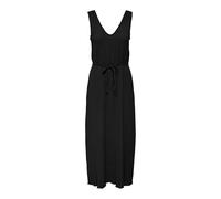 ONLY Onllaken Robe Longue à col en V JRS S/L, Noir, M