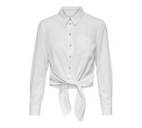 Only Chemisier ONLLECEY LS Knot Shirt Noos WVN – Cloud Dancer – Femme Taille M