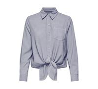 ONLY Onllecey Ls Knot T-Shirt Noos WVN, Turquoise, S Femmes