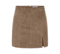 ONLY Onlleni-Global PNT Jupe Courte en Velours côtelé, Cocoa crème, S