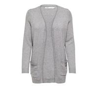 ONLY Onllesly L/S Open Cardigan Knt Noos Femme Cardigan long, Ultimate Grey, M