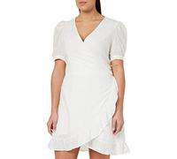 ONLY ONLLISA SS Wrap Dress WVN Robe, Cloud Dancer, L Femme