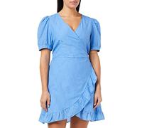 ONLY ONLLISA SS Wrap Dress WVN Robe, Ultramarine, M Femme
