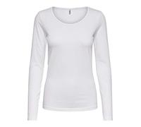 Only T-shirt Onllive Love Life L/s Oneck Top Noos JRS – manches longues – Blanc XS Femme