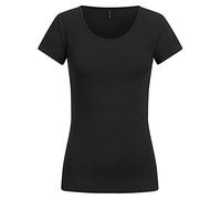 ONLY Onllive Love Life T-Shirt Basique pour Femme, Noir, M