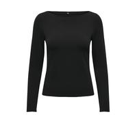 ONLY Onllive Love Ls Boatneck JRS Noos, Noir, S Femmes