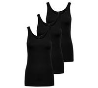 ONLY Onllive Love Noos Débardeur pour Femme, Noir (3 x Noir), XL