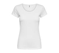 Only T-shirt Onllive Love S/S O-Neck Top JRS Blouse Blanc Taille S Femme