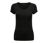 ONLY Onllive Love SS O-Neck Top 3-Pack CS JRS T-Shirt, Noir/lot : + 2 Noirs, S Femmes