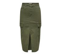 ONLY Onllola Hw Cargo Long Slit Skir PNT Noos Jupe pour Femme, Vert Olive, M