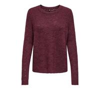 ONLY Onllolli L/S Pullover KNT Noos Pull, Bordeaux, XL Femme