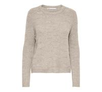 ONLY Onllolli L/S Pullover KNT Noos Sweater, Gris Taupe, L Femme