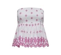 ONLY Onllou Life EMB Bandeau Top WVN, Blanc éclatant, S Femmes