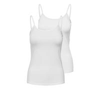 Only ONLLOVE Singlet 2PACK JRS, Caraco Femme, White/White/WHI, XXL