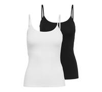 Only Onllove Singlet Lot de 2 JRS Blouse, Noir, S Femme