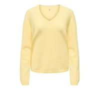 ONLY Onlloyal Life Ls V-Neck Pullover KNT Nca Pull, Sunlight, S Femme