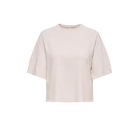 ONLY Onlloyal Pull à col Rond 3/4 KNT Nca, Beige Clair, L