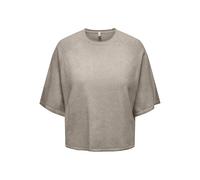 ONLY Onlloyal Pull à col Rond 3/4 KNT Nca, Beige, M
