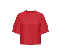 ONLY Onlloyal Pull à col Rond 3/4 KNT Nca, Rouge Mars, XS