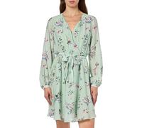 ONLY Onllucca L/S Wrap Dress Ptm Robe Portefeuille, Subtle Green/AOP:OCC. Romantic Garden, M Femme