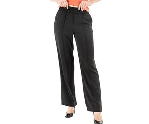 ONLY ONLLUCY-Laura MW Wide Pintuck Pant Noos Pantalons, Black, 32L Femme