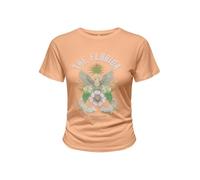 ONLY Onllucy Life S/S JRS Haut d'été pour Femme, Crème Caramel, M