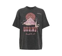 ONLY Onllucy Life S/S Mountain Top Box JRS T-Shirt pour Femme, Noir, S