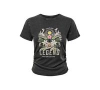 ONLY Onllucy Life S/S Summer Top Box JRS, Noir, S Femmes
