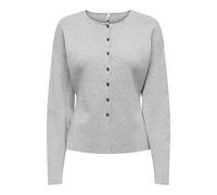 Only Onllucy Ls O-Neck Cardigan Ex KNT, Gris Clair chiné, L Femme