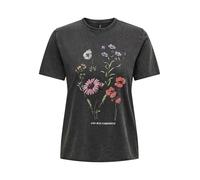 ONLY Onllucy Reg S/S Top Jrs Noos Femme T-shirt, Gris-3, XS