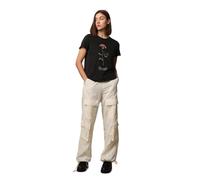 ONLY Onllucy Reg S/S Top Jrs Noos Femme Top, Noir/Imprimé : Véritable, S