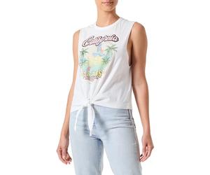 ONLY Onllucy S/L Knot Eagle Top Box JRS T-Shirt pour Femme, Blanc., M