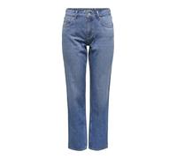 ONLY Onllumi MW Mom Straight DNM Pim920 Noos Jean Coupe Droite, Denim Bleu médium, XL x 30L Femmes