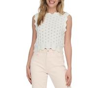 ONLY Onlluna Life SL O-Neck Tank Nca KNT Débardeur, Cloud Dancer, S Femme