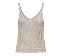 ONLY OnllYZET Life S/L Top KNT Noos Pull pour Femme Taille S, Pumice Stone, S
