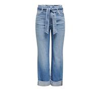 ONLY Onlmaddie Ex Hw WD BLT Fldup DNM 025Noos, Denim Bleu médium, 31W / 32L