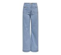 ONLY Onlmadeline Hw WD Pocket DNM Gua221 Noos, Bleu Jeans Clair, L / 30L Femmes
