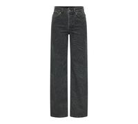 ONLY Onlmadison Blush Zebra Hw Wideleg DNM, Gris Denim, XL / 32L Femmes