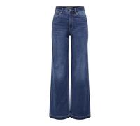 ONLY Onlmadison-Royal Hw Wide DNM BF Gua, Bleu foncé Denim, M / 32L