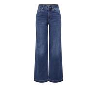 ONLY Onlmadison-Royal Hw Wide DNM BF Gua, Bleu foncé Denim, XS / 32L Femmes